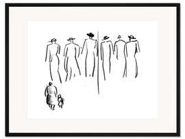 Gerahmter Kunstdruck Figurenstudie