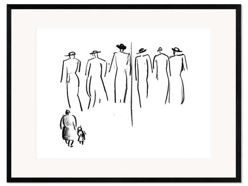 Framed art print Figure study