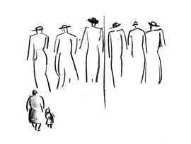 Magnettafel Figurenstudie