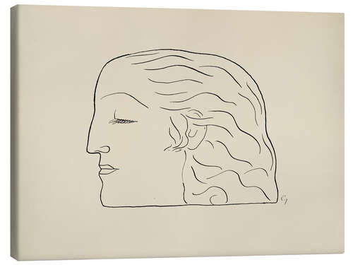 Canvas print Woman head