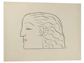 Foam board print Woman head