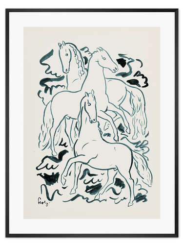 Poster Drei Pferde