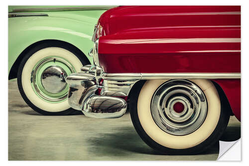 Muursticker Two Fifties Cars