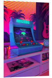 Hartschaumbild Arcade Dreams