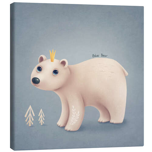 Canvas print Little polar bear