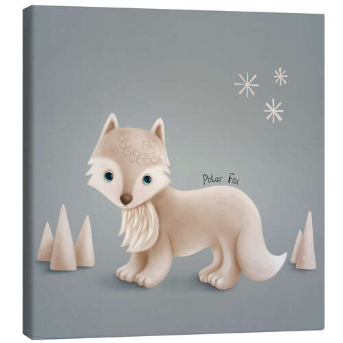 Canvas print Little polar fox