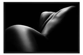 Gerahmter Kunstdruck Weibliche Körperlandschaft