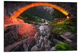 Aluminium print Ponte dei Salti - Lavertezzo, Switzerland 2020