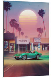 Magnettafel Synthwave Sunset Drive