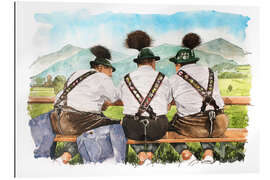 Gallery print Bavarian bench press