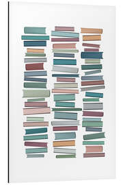 Magnettafel Pastel Buchstapel