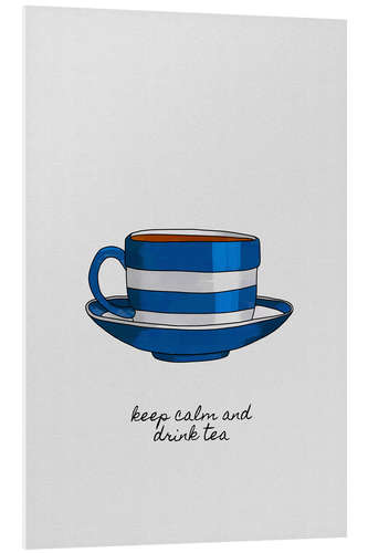 Tableau en PVC Keep calm and drink tea