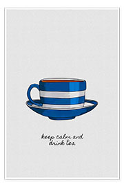 Wall print  Keep Calm &amp; Drink Tea - Orara Studio