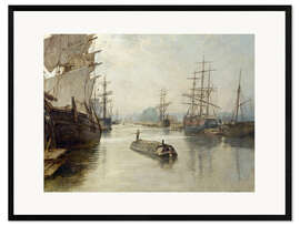 Framed art print Gloucester Docks, before 1922