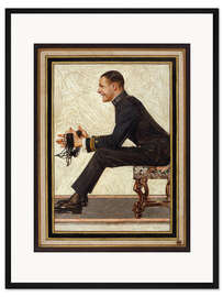 Gerahmter Kunstdruck Die Unzertrennlichen, Herr