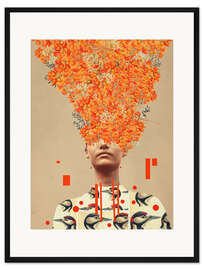 Gerahmter Kunstdruck Zug der Vögel im Herbst - Frank Moth