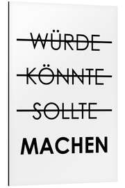 Magnettafel Würde, könnte, sollte, machen - Typobox