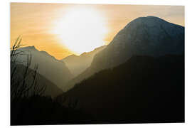 Foam board print Golden sunrise