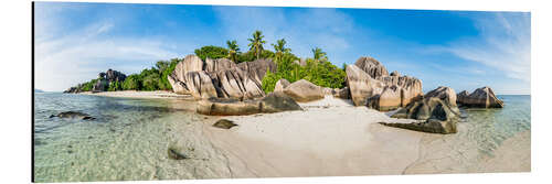 Aluminiumtavla Anse Source d'Argent on La Digue