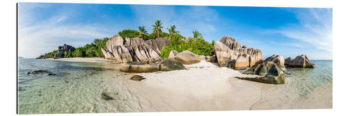 Tableau en plexi-alu Anse Source d’Argent sur l'île de La Digue