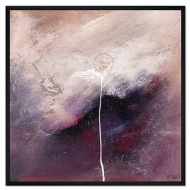 Gerahmter Kunstdruck Weltraumblume