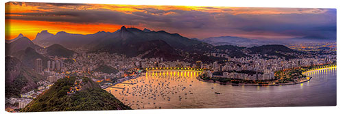 Canvas print Guanabara Bay with Rio de Janeiro