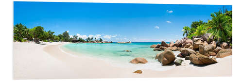 Foam board print Dream beach in the Seychelles