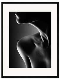 Gerahmter Kunstdruck Frauenschulter