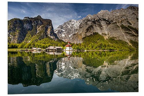 Bilde på skumplate Königssee with St. Bartholomä