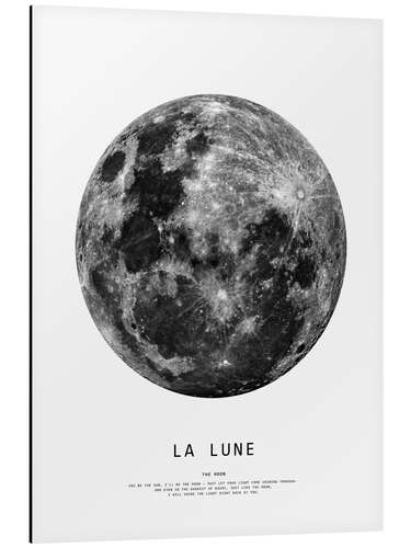 Aluminium print The moon