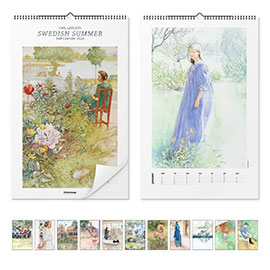 Wall print  Art calendar - Swedish Summer 2024 - Carl Larsson