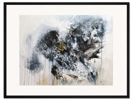 Gerahmter Kunstdruck Sturmwolkenblau