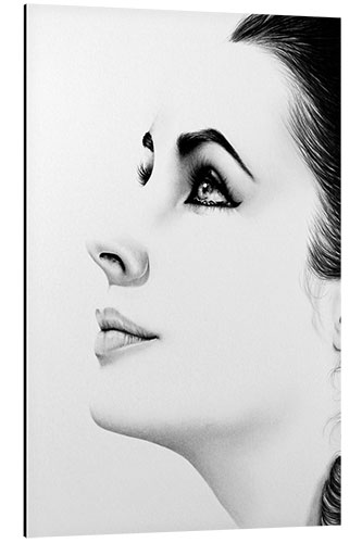 Aluminium print Elizabeth Taylor II