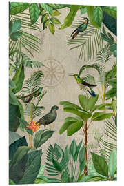 Foam board print Tropical Journey Of Birds