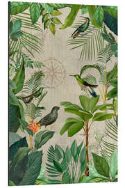 Magnettafel Tropische Reise der Vögel