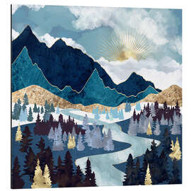 Magnettafel Tal bei Sonnenaufgang