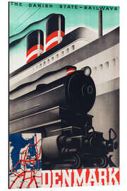 Magnettafel Dänemark (englisch)