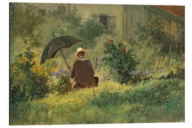 Magnettafel Der Maler im Garten