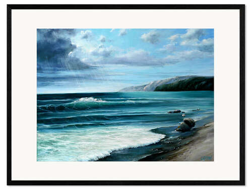 Ingelijste kunstdruk Breath of the sea