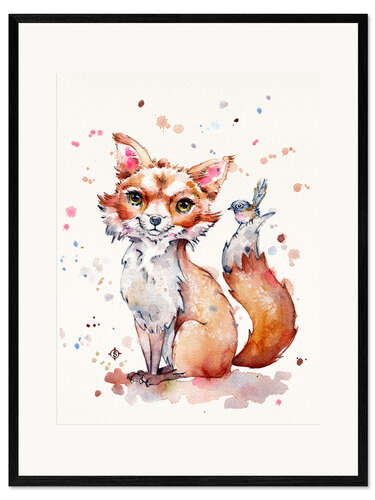 Framed art print Sweet Fox