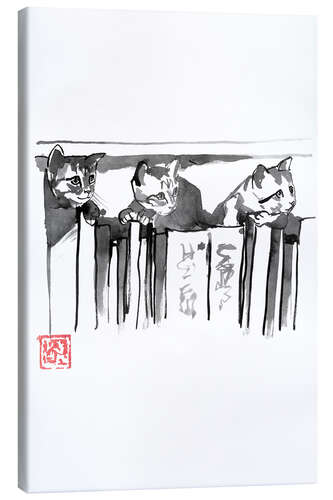 Canvas-taulu Cats on books