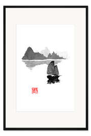 Gerahmter Kunstdruck Boot