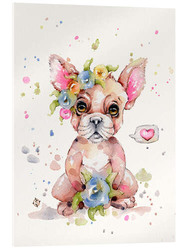 Acrylic print Sweet Frenchie Bulldog