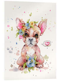 Acrylic print Sweet Frenchie Bulldog