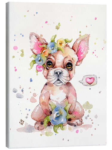 Canvas-taulu Sweet Frenchie Bulldog