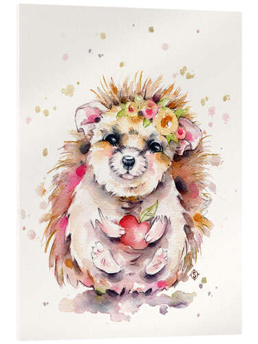 Acrylglas print Sweet Hedgehog