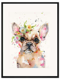Gerahmter Kunstdruck Kleiner Frenchie