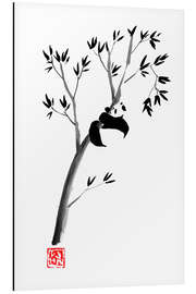 Tableau en aluminium Panda dans un arbre