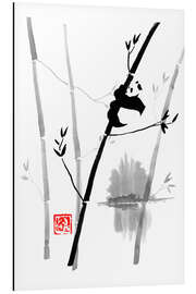 Magnettafel Panda auf dem Bambusbaum