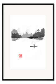 Gerahmter Kunstdruck Insel